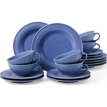 Talíř Malá čajová sada 18 kusů BEAT LILAC BLUE UNI, fialová, Seltmann Weiden