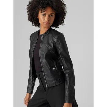 Vero moda dámská koženková bunda Favodona černá Velikost: M