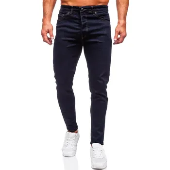 Pánské kalhoty Tmavě modré pánské džíny regular fit Bolf 5372 - 30/S