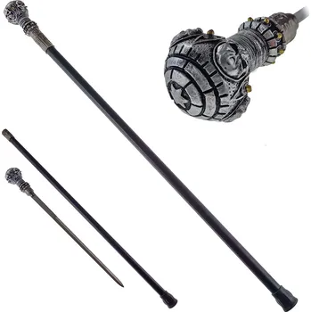 Replika zbraně CHZ Vycházková hůl s čepelí "NEKROMANTIK" high quality! - Ostřená