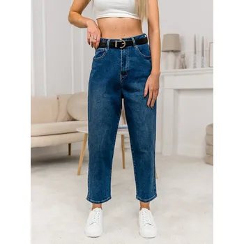 Dámské kalhoty Tmavě modré dámské džíny slouchy Bolf FL1956 - S