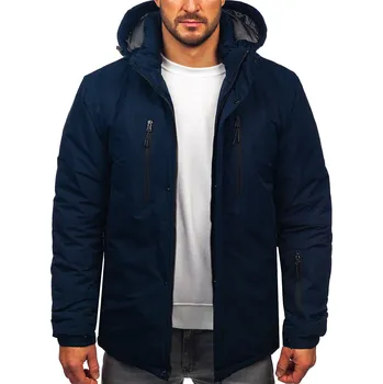 Pánský kabát Tmavě modrá pánská zimní bunda Bolf 22M320 - L