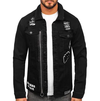 Černá pánská džínová bunda Bolf G131 - L