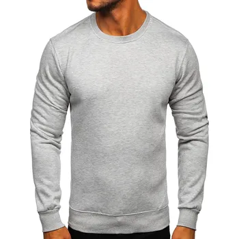 Pánské oblečení Šedá pánská mikina bez kapuce Bolf 2001 - 2XL