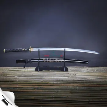 Replika zbraně Katana Himawari & uhlíková ocel AISI 1045 & choji hamon
