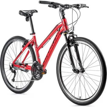Jízdní kolo LEADER FOX DAFT dámský cross 28" S-ride 3x8 model 2021 - M / Červená