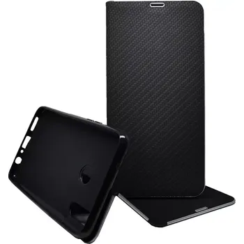 Pouzdro na mobilní telefon Pouzdro Vennus Book Carbon Samsung Galaxy A20s Černé