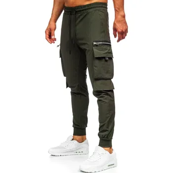 Zelené pánské jogger teplákové kapsáčé Bolf K12 - 2XL