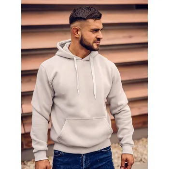 Pánská mikina Šedá pánská mikina s kapucí anorak Bolf B1004 - 2XL