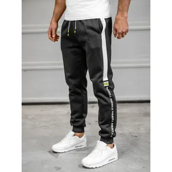 Černo-zelené pánské tepláky s potiskem Bolf AM125B - M