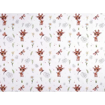 Bavlněná látka / plátno srnka