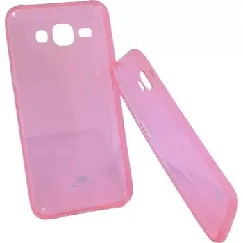 Pouzdro na mobilní telefon Pouzdro Roar Transparent Tpu Case Samsung J500 Galaxy J5 červené