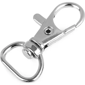 Galanterie Kovová karabina otočná, průvlek 12 mm