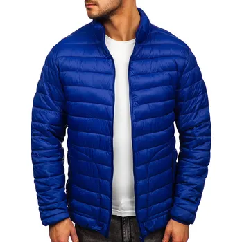 Tmavomodrá pánská prošívaná přechodová bunda Bolf 13007 - XL