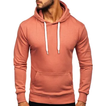 Pánská mikina Růžová pánská mikina s kapucí Bolf 1004-1 - L