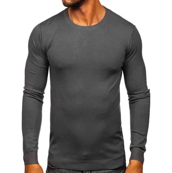 Oblečení a móda Antracitový pánský svetr Bolf MMB602 - 2XL