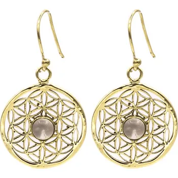 Náušnice Milujeme Kameny Náušnice - květ života a křišťál 22053