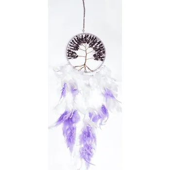 Lapač snů Milujeme Kameny Lapač snů - Strom života - fialový 469529