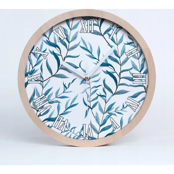 Hodiny Nástěnné hodiny římské kulatý listy průměr 20 cm