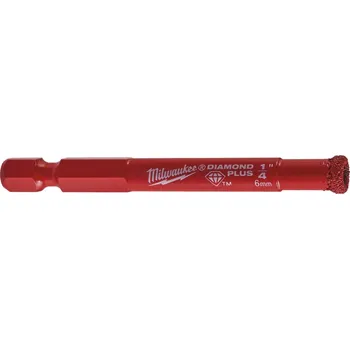 Vrták MILWAUKEE Vrták na mokré / suché vrtání Diamond Plus™ &#8709; 6 mm
