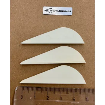 Křidélko šipu Letky na šípy - Vanes bílé, 5cm