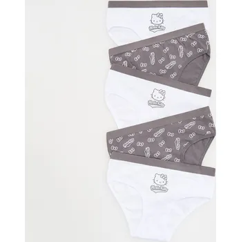 Dětská móda Reserved - Kalhotky Hello Kitty 5&nbsp;pack - tmavě šedá - 497CZ-90X - 497CZ-90X-U13