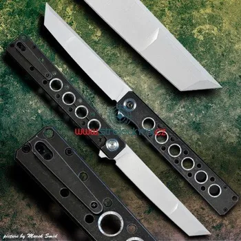 kapesní nůž zavírací nůž Tanto Dellinger Kuzan Silver - Titanium Flipper, CPM 20CV