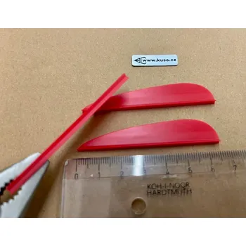 Křidélko šipu Letky na šípy - Vanes červené 65mm