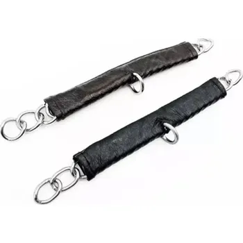 Udidlo pro koně FAGER Řetízek potažený kůží, hnědá (AP 25 DOPRODEJ)