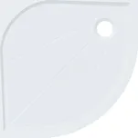 Sprchová vanička čtvrtkruhová SAT Limnew 90x90 cm litý mramor, R550