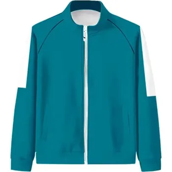 Tématická tepláková souprava s motivem "SQUID GAME" (dospělé velikosti) Barva: mikina (A) světle zelená, Velikost: XXXL