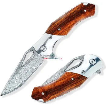 kapesní nůž lovecký zavírací nůž Dellinger Iron Mokuzai VG-10