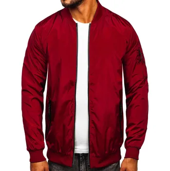 Vínová pánská přechodová bunda Bolf W3908 - XL