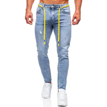 Pánské kalhoty Modré pánské džíny regular fit Bolf KX568 - 28/XS