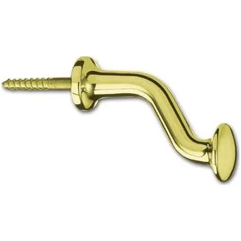 Okenní klika Ochranný okenní doraz k našroubování, 75 mm, mosaz leštěná