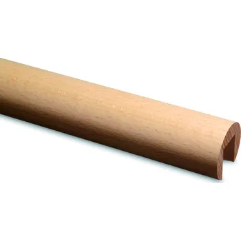 Zábradlí Dřevěná krycí lišta, O42 mm, délka 2500 mm Dřevěná krycí lišta, O42 mm, délka 2500 mm, U=24x24, buk, lakovaný