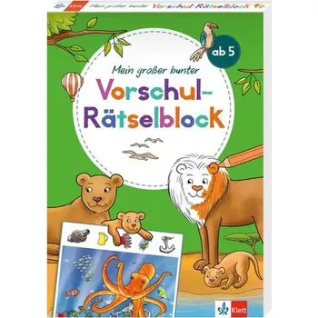 První čtění Klett Mein großer bunter Vorschul-Rätselblock