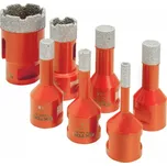 Sada 7ks vykružovacích diamantových korunek EXTOL PREMIUM, O 6-8-10-12-14-20-35mm, závit M14