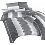 Dadka Povlečení krep Bruno šedý 240x200, 2x70x90 cm