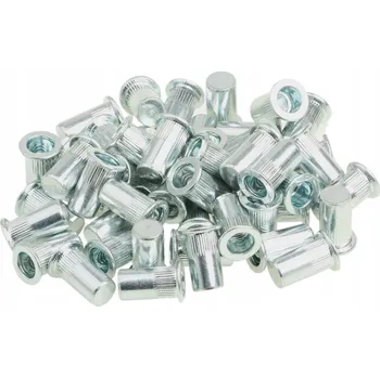 Matice UZAVŘENÁ OCELOVÁ LISOVANÁ MATICE M10 S PŘÍRUBOU - 50 kusů