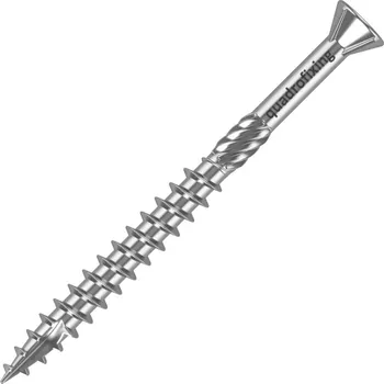 Vrut Terasové nerezové vruty 4,0-4,5 mm (200 ks + bit) QUADROFIX C2