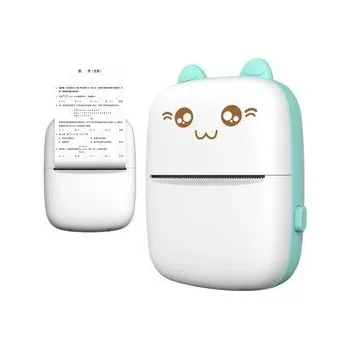 Digitální kamera Drukarka termiczna mini kot HURC9 - niebieska