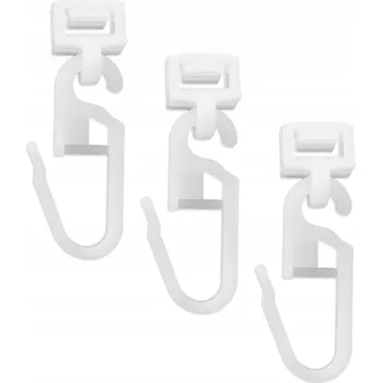 Příslušenství pro záclonu a závěs Click jezdec se špendlíkem fi 3 bílý na záclony závěsy - 100 ks