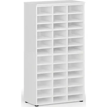 B2B Partner Třídicí regál PRIMO WHITE, 800 x 420 x 1434 mm, 36 přihrádek, bílý