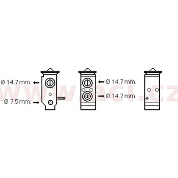Ventil klimatizace Expanzní ventil pro všechny pohoné jednotky ACI 82001292