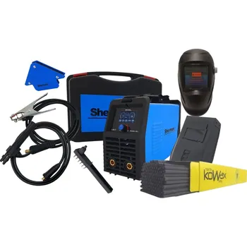 Svářečka Sherman Invertorová Svářečka DIGIARC 160 LCD + kabely + kukla KWX3 + Elektrody 2,5mm + Magnet