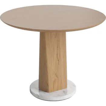 Toaletní stolek Bolia Dubový nízký odkládací stolek Root 60 cm s mramorovou podstavou