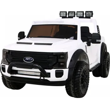 Dětské elektrovozidlo KidVolt Dětský elektrický Ford Super Duty | 180W | bílá Nosnost až 60kg | 2 místa | EVA kola | dálkové ovládání