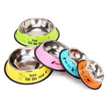 Miska pro psa Nerezová miska Sentence 300ml Modrá