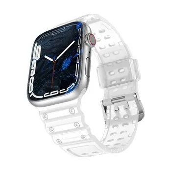 Strap Triple Protection pasek Apple Watch SE, 9, 8, 7, 6, 5, 4, 3, 2, 1 (41, 40, 38 mm) opaska bransoleta przezroczysty